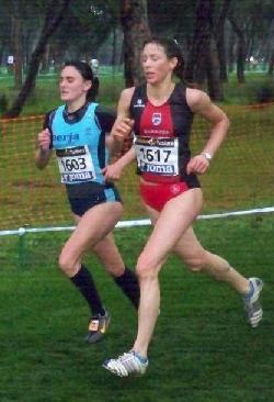 Agnes en Punta Umbría en el Nacional de Cross